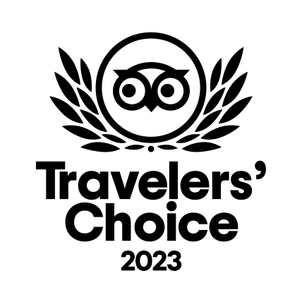 Dank der tollen Gästebewertungen  dürfen wir uns über den Tripadvisor Travelers Choice 2023 freuen!