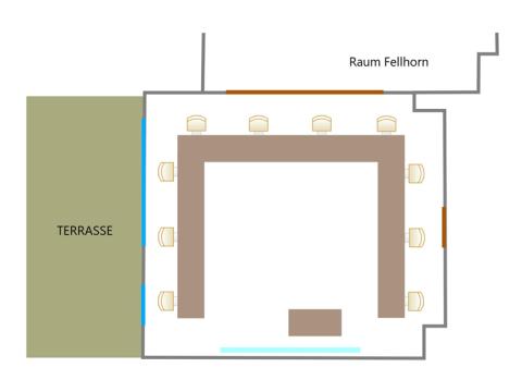 Bestuhlung in U-Form Bestuhlung in U-Form