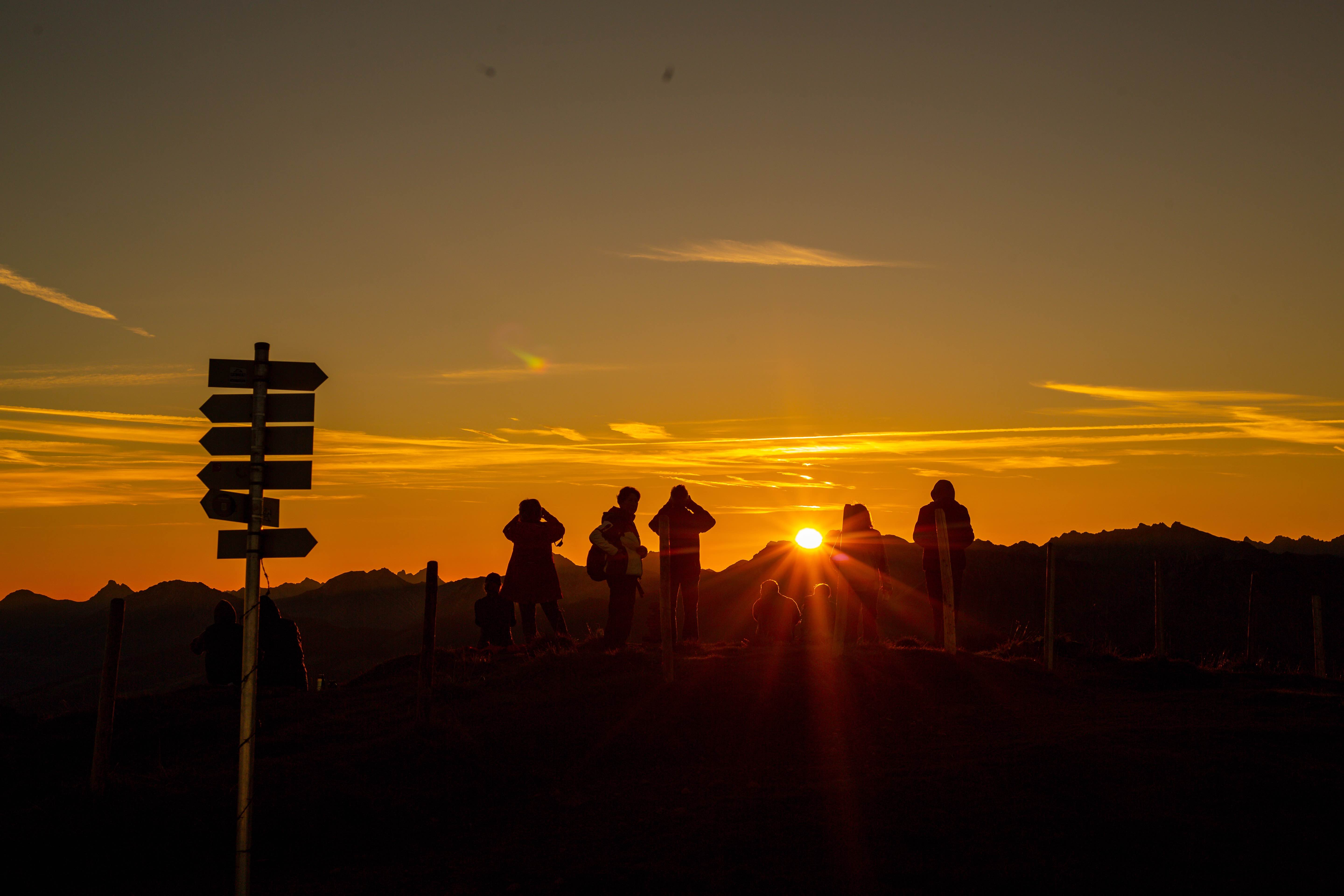 Sonnenaufgang am Riedberger Horn im Allgäu