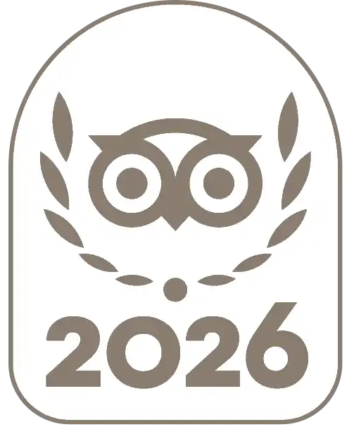 Dank der tollen G&auml;stebewertungen  d&uuml;rfen wir uns &uuml;ber den Tripadvisor Travelers Choice 2026 freuen!